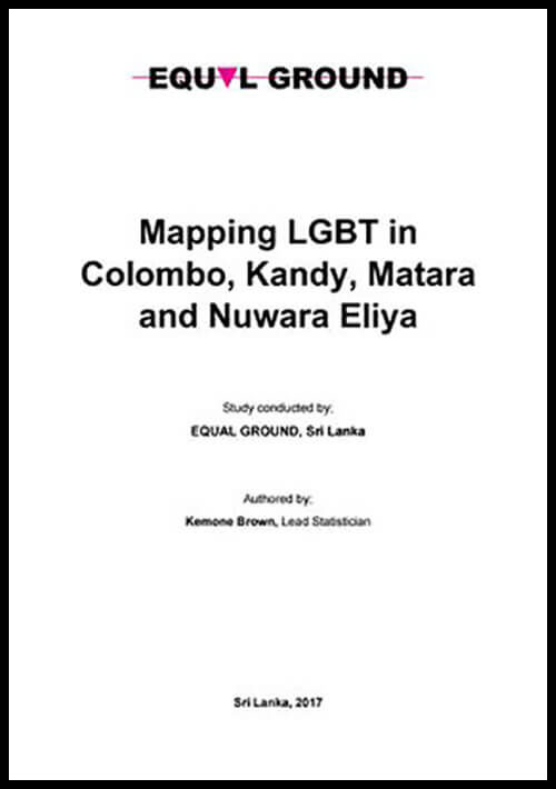 Mapping LGBT in Colombo, Kandy, Matara and Nuwara Eliya